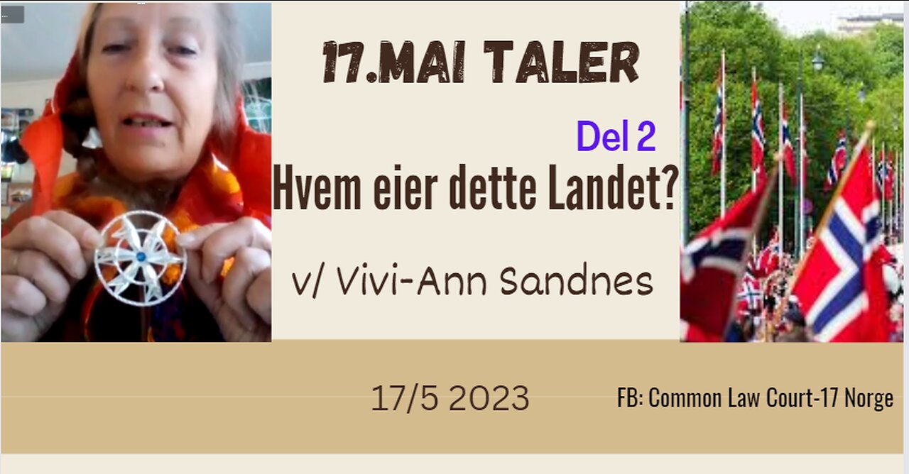 17. mai-tale 2023 Del 2 - Hvem eier dette landet? - Vivi-Ann Sandnes