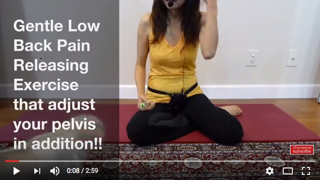 Low Back Pain Care - pelvic rock & adjustment of spine alignment