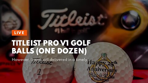 Titleist Pro V1 Golf Balls (One Dozen)