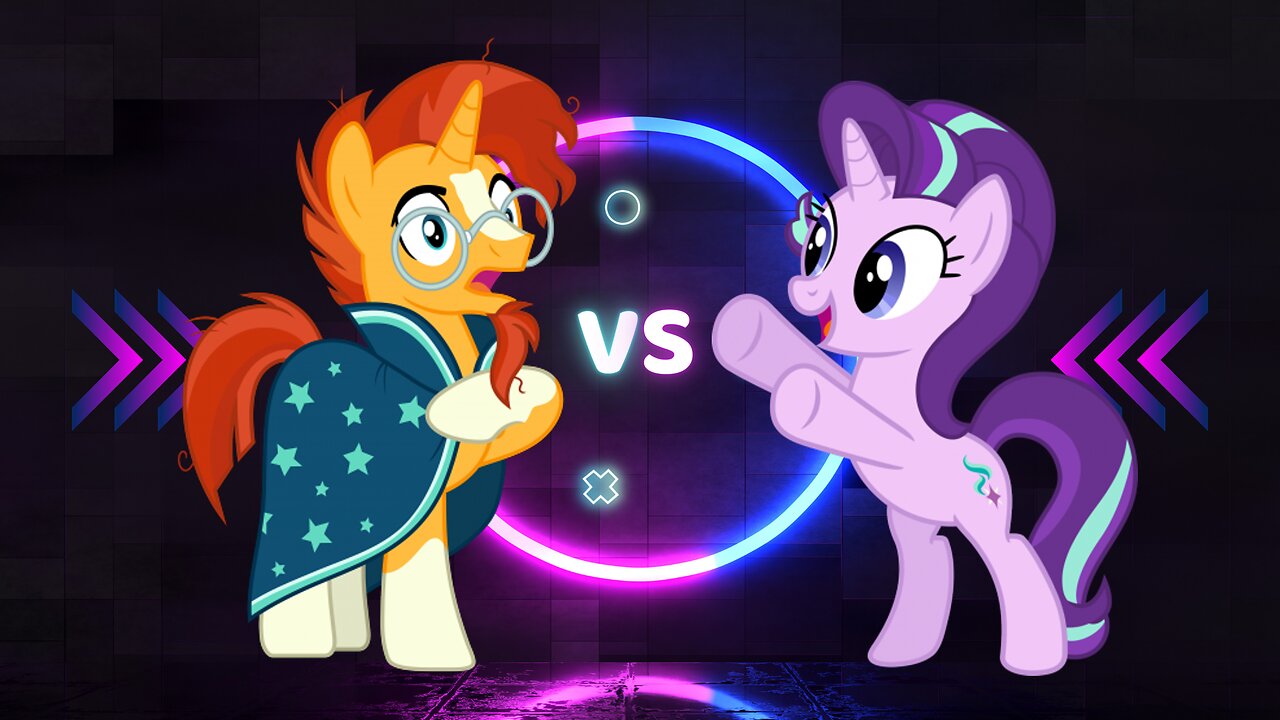 Crypto battles. 2 Season: My little pony. 1 Episode: Sunburst vs Starlight Glimmer.