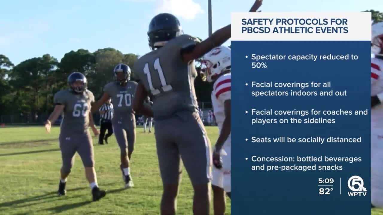 Palm Beach County schools update athletic safety protocols