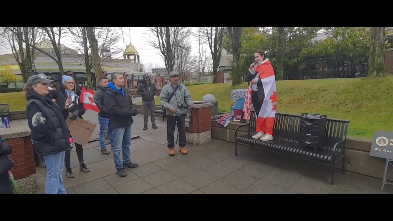Anti SOGI Rally on Scott Rd / 72nd Avenue, Surrey BC on Mar 25, 2023