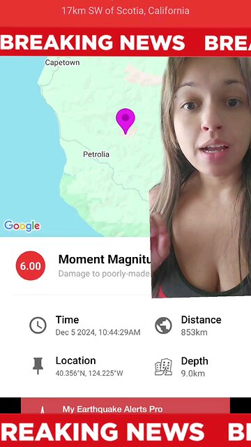 6.0 EARTHQUAKE IN CALIFORNIA RIGHT NOW!!!! #california