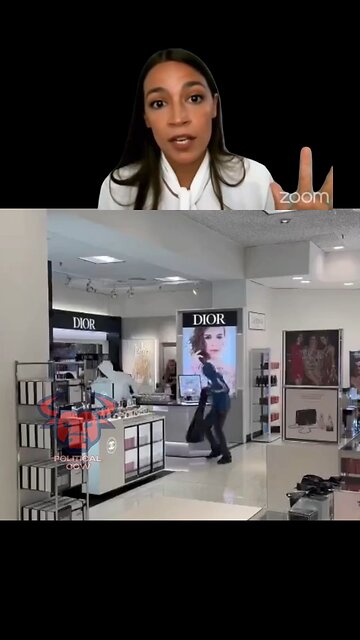 AOC says shoplifters are only stealing necessities like food to feed their children #satire #aoc
