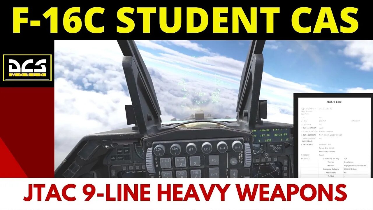 F-16 CAS Solo Student Lesson | DCS