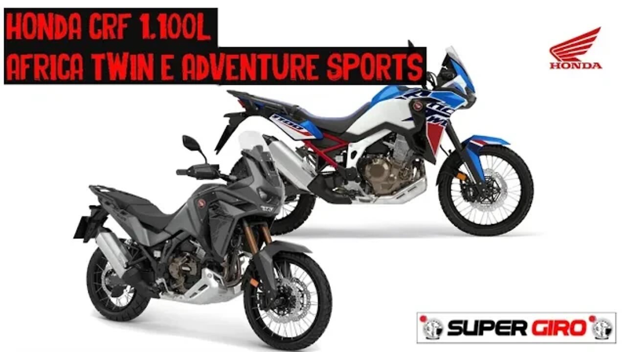 Honda CRF 1.100L, Africa Twin e Adventure Sports 2023 #CANALSUPERGIRO