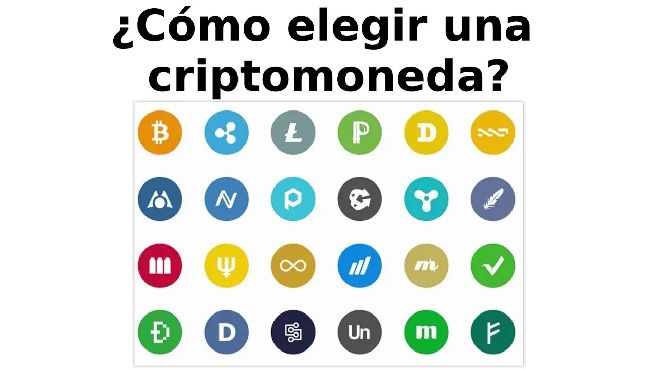 Como elegir una criptomoneda