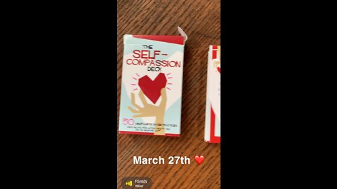 March 27th oracle card: self-compassion