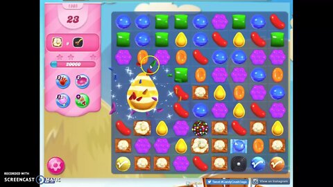 Candy Crush Level 1805 Audio Talkthrough, 1 Star 0 Boosters