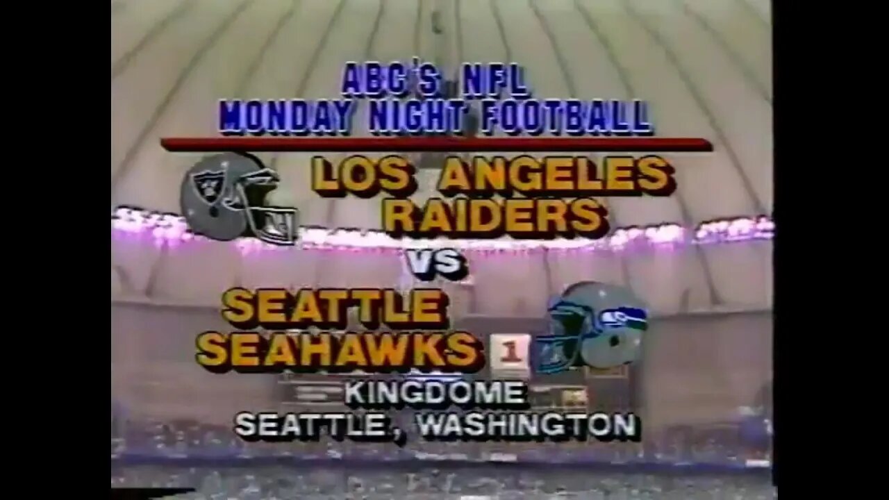 1986-12-08 Los Angeles Raiders vs Seattle Seahawks