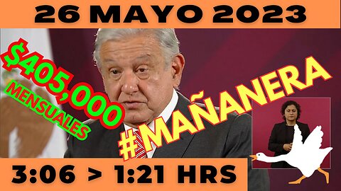 💩🐣👶 #AMLITO | Mañanera *Viernes 26 de Mayo 2023* | El gansito 3:06 a 1:21.