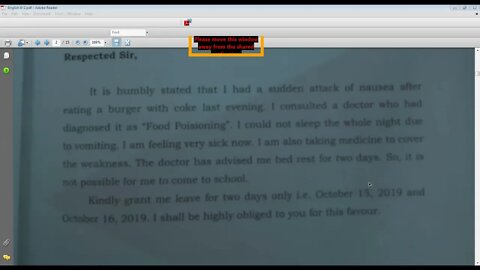 English B Class vi 13 April,2021