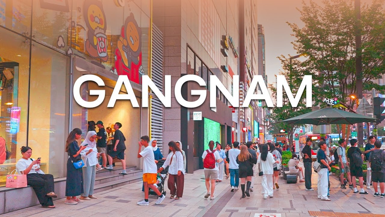 Walking Tour Gangnam Street | South Korea Best Place To Visit 4K HDR