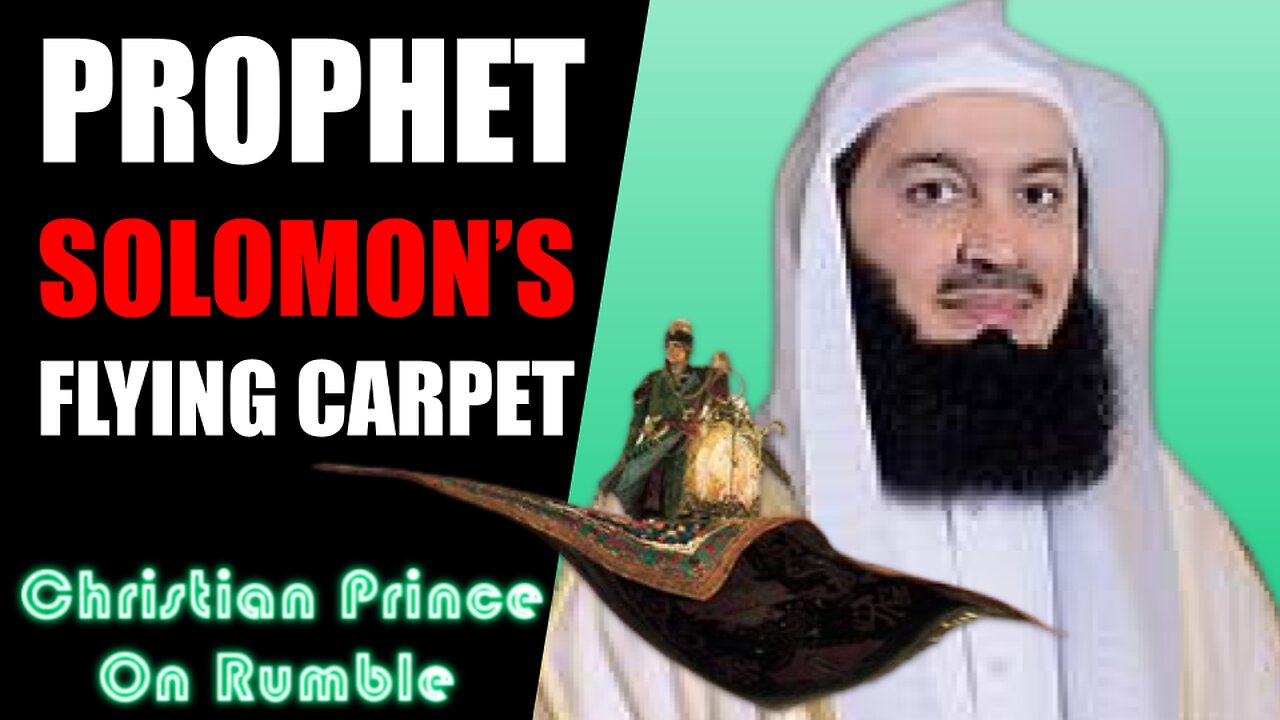 Flying Carpet of Solomon - Mufti Menk Roasted By Christian Prince