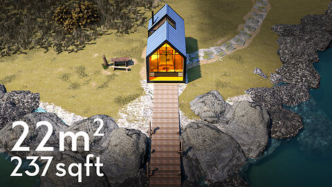 Intimate Tiny modern house design ever ! Container off grid living | Lake House 22