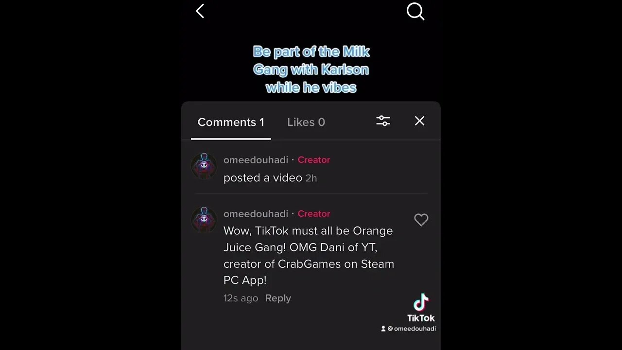 TikTok is Orange Juice Gang