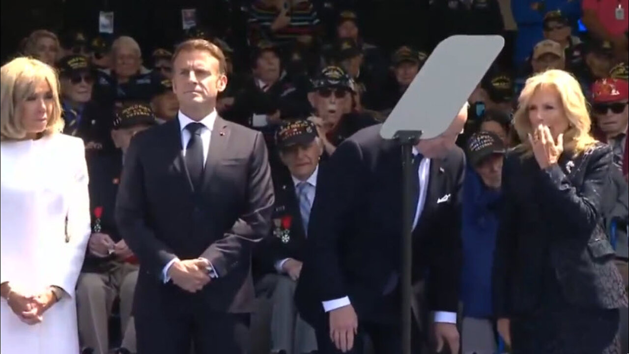 BIDEN CRAPS ON HIMSELF AT D-DAY CELEBRATION!