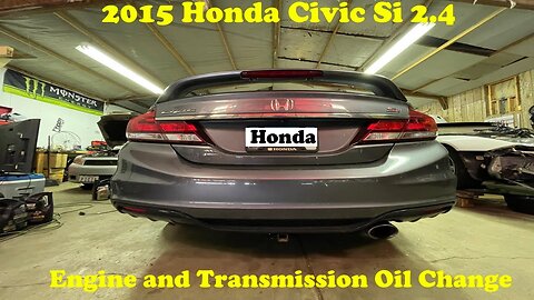 Oil change on a 2012-2015 Honda Civic SI 2.4L K24 (Engine, Transmission and filter service)