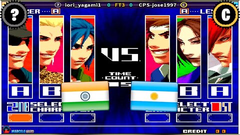 The King of Fighters 2003 (iori_yagami1 Vs. CPS-jose1997) [India Vs. Argentina]