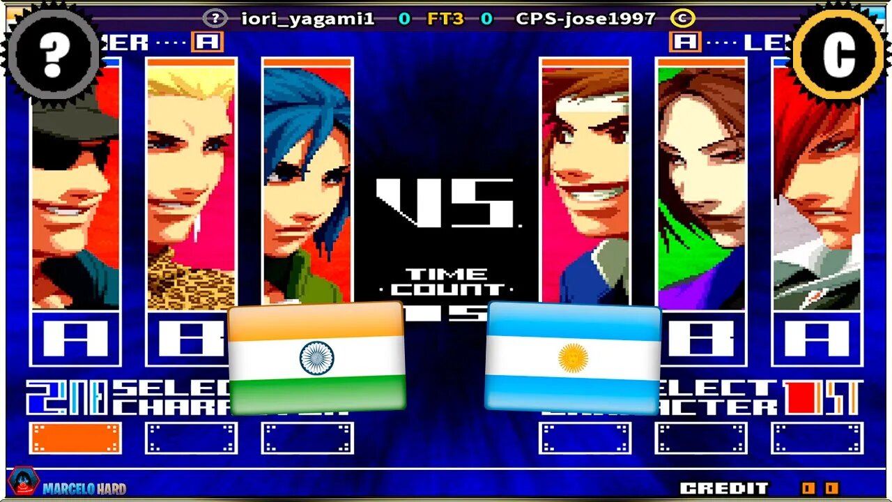 The King of Fighters 2003 (iori_yagami1 Vs. CPS-jose1997) [India Vs. Argentina]