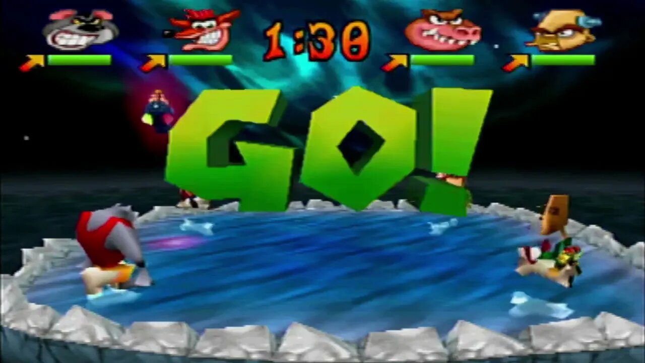 Crash Bash - Polar Push On Polar Panic Gameplay