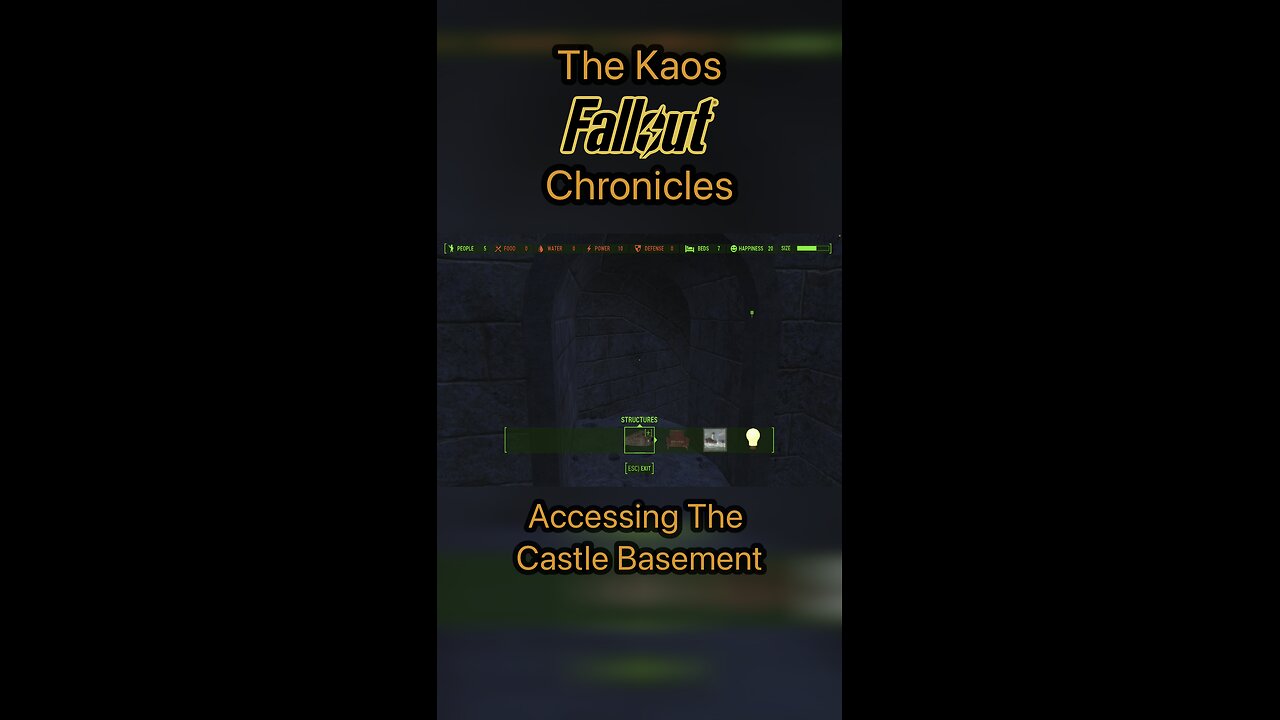 The Kaos Fallout Chronicles : Opening The Castle Tunnels in Fallout 4!