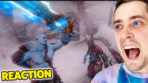 Young Kratos Blade of Olympus on Freya - God of War Ragnarok Valhalla DLC REACTION