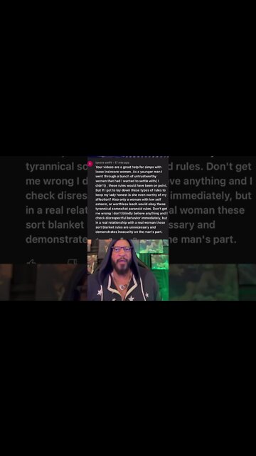 YouTube idiot @tyrone swift says "Real women don't need boundaries" 😂