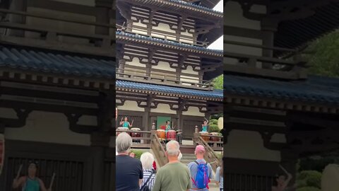 EPCOT JAPAN 🥁 Matsuriza Taiko #drums #epcot #japanpavilion #disneyworld #shorts #taiko #disney