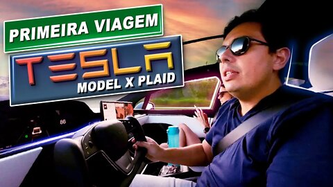 Primeira viagem com o Tesla!