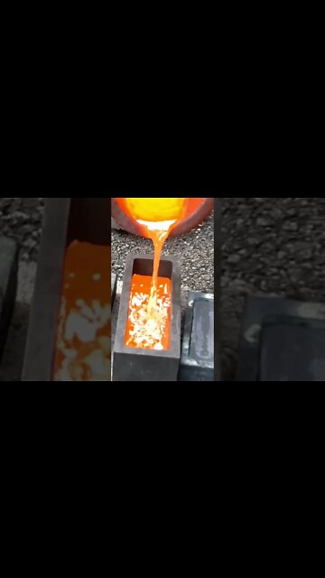 Melting copper - Pouring Molten Copper #shorts #asmr #fyp #foryou #asmrvideo