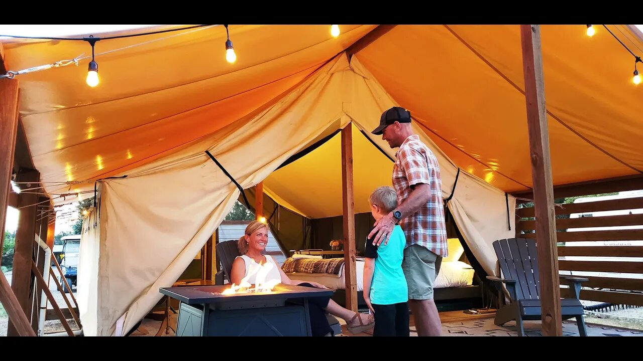 Luxury Glamping Tent 360 Tour from The Views in Dolores Colorado near Durango and Telluride