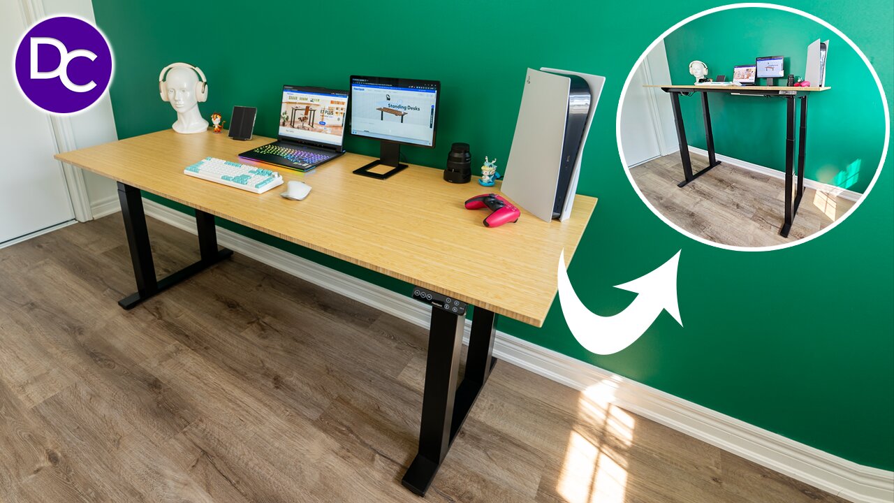 The Most STABLE 4-Leg Standing Desk! FlexiSpot E7 Plus Review 💪