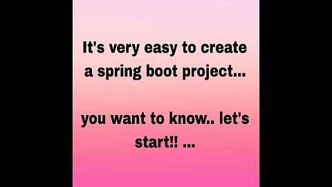 How to Create Spring Boot Project in 2 Minutes!!! You want to know ?