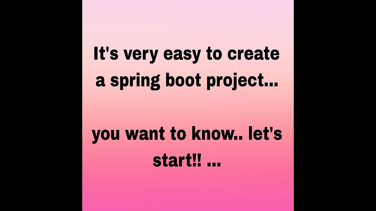 How to Create Spring Boot Project in 2 Minutes!!! You want to know ?