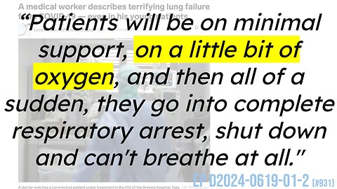 "A little bit of oxygen" in March/April 2020 (Business Insider articles) Ep #931 (v2)