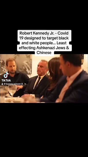 Covid 19 was designed to kill White and black people, Ashkenazi Jews & Chinese most immune
