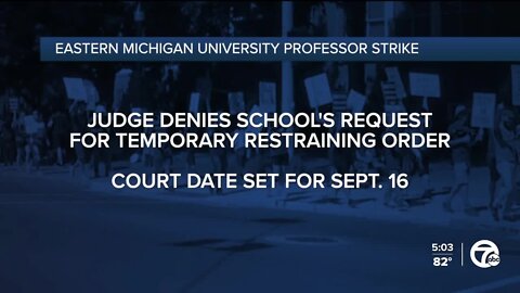 Judge denies EMU's request for temporary restraining order in faculty strike