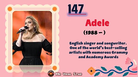 Adele(1988– )| TOP 150 Women That CHANGED THE WORLD | Short Biography