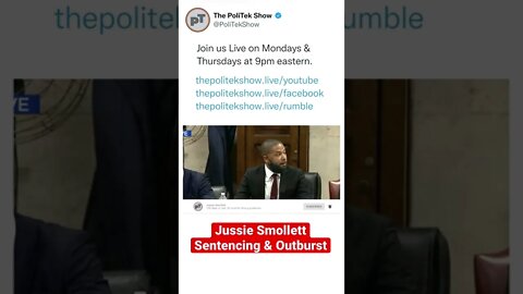 Jussie Smollett sentencing and outburst. ￼#shorts