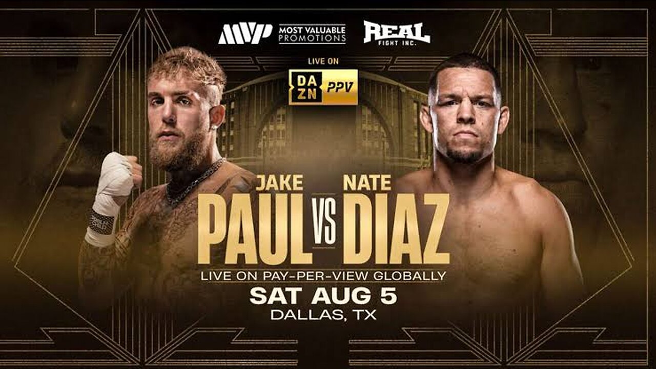 JAKE PAUL TAKES DOWN NATE DIAZ Paul v D