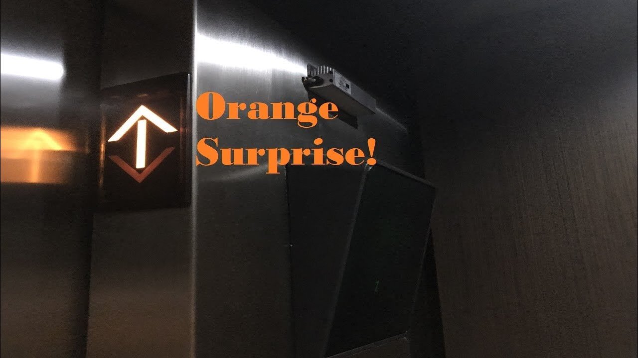 Orange Lanterns! 1985 Otis Series 1 Hydraulic Elevators at Analog Devices Bldg 2 (Greensboro NC)