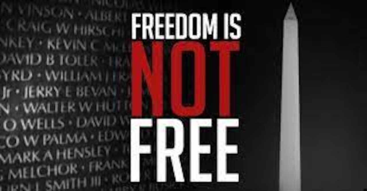 Freedom is not free