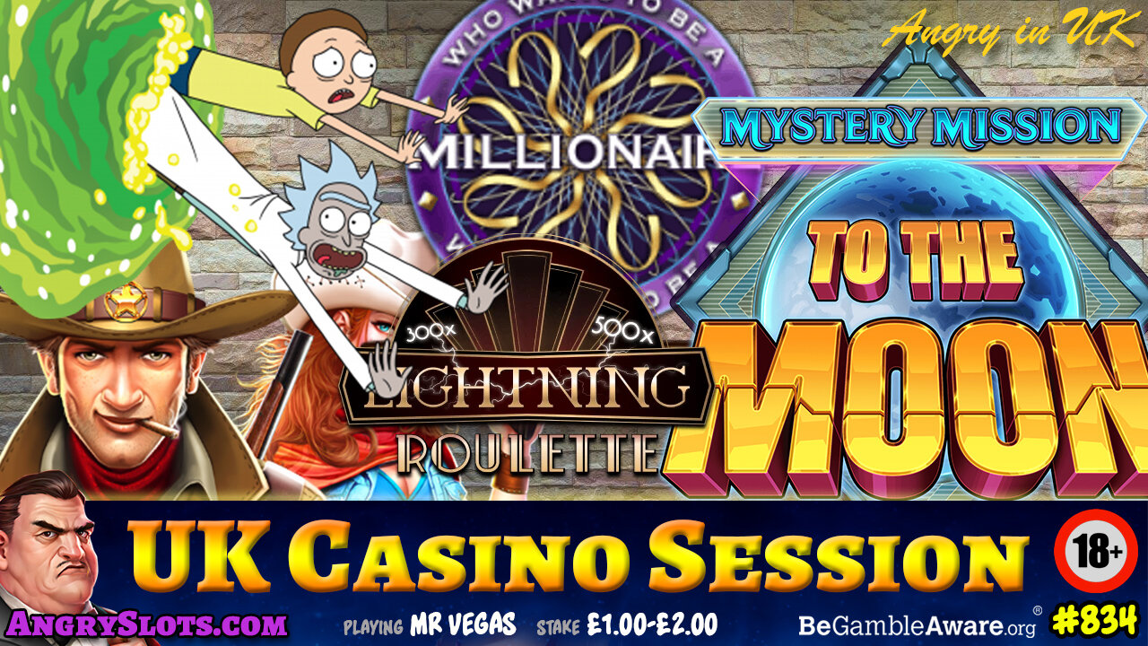 UK CASINO SESSION - Eye of Horus GT Megaways, Rick & Morty Wubba, Lightning Roulette & more.