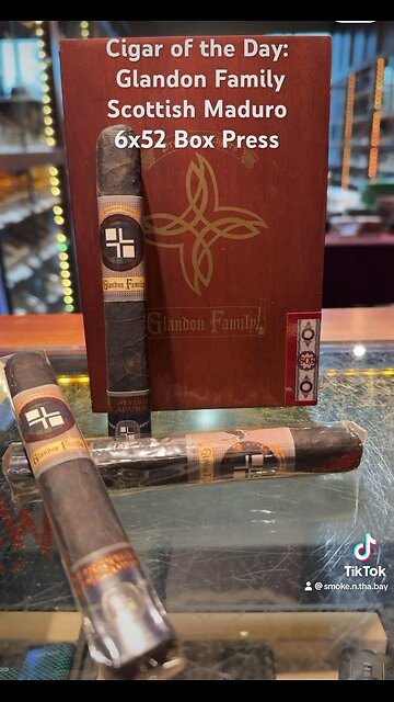 Cigar of the Day: Glandon Family Scottish Maduro 6x52 BoxPress #Short #Cigars #Shorts #LimitedSupply