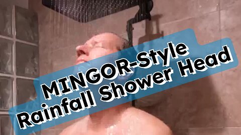 MINGOR-Style 13 Inch Rainfall Shower Head Review | Dual Waterfall Showerhead Set Easy Switch