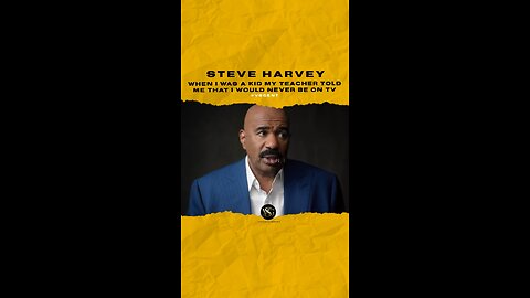 #steveharvey When I was a kid my teacher told me that I would never be on TV. 🎥 @OWNTV