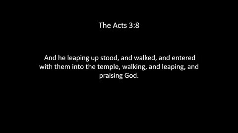 The Acts Chapter 3