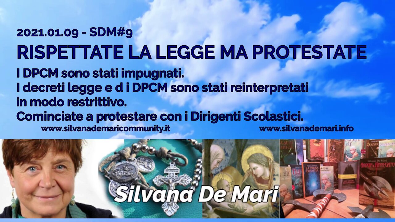 Silvana De Mari - RISPETTATE LE LEGGE MA PROTESTATE - 2021.01.09 - SDM#9