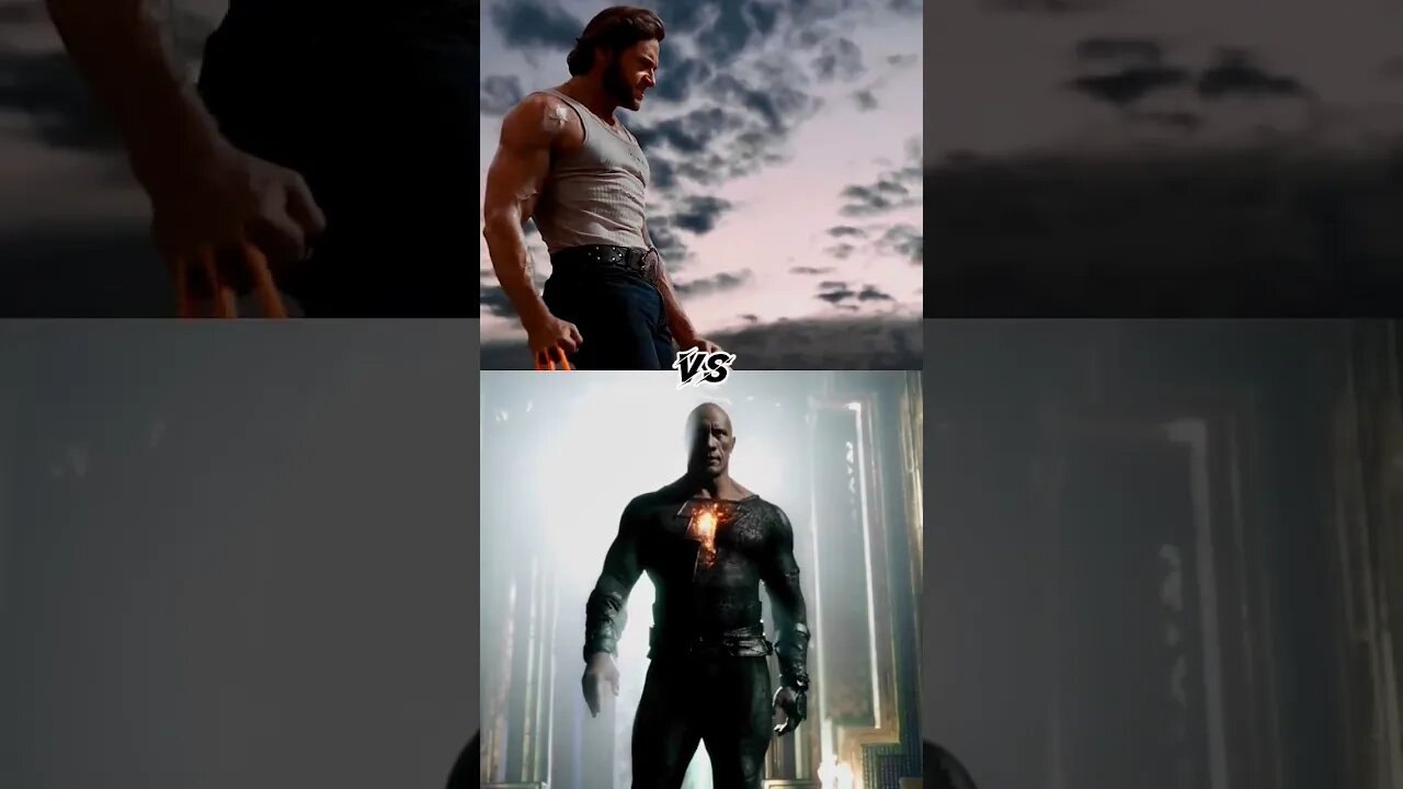 Black Adam vs Wolverine #shorts #marvelvsdc